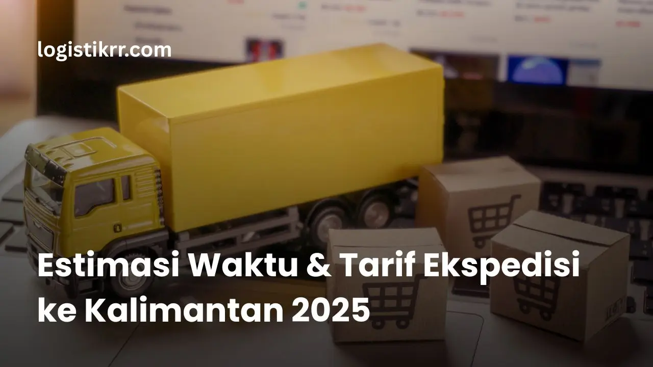 Peta rute ekspedisi ke Kalimantan dari Jawa