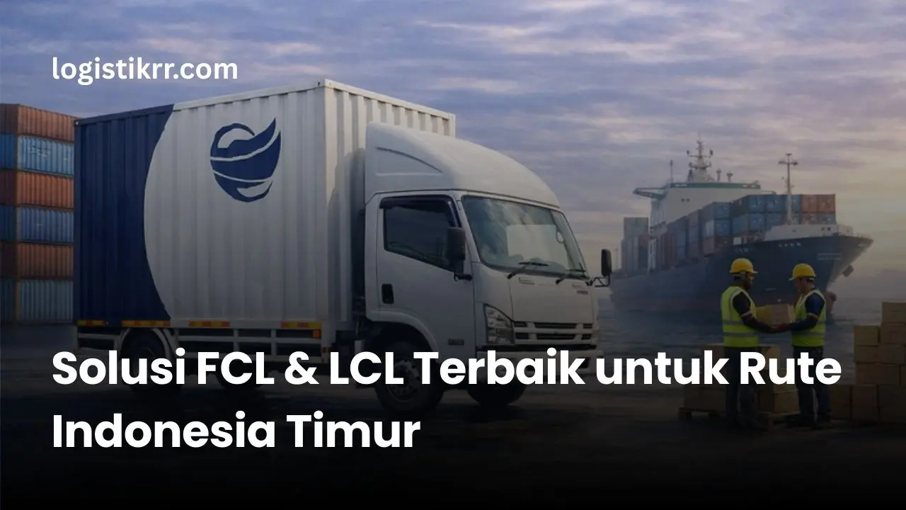 Pengiriman kontainer via laut di pelabuhan Indonesia