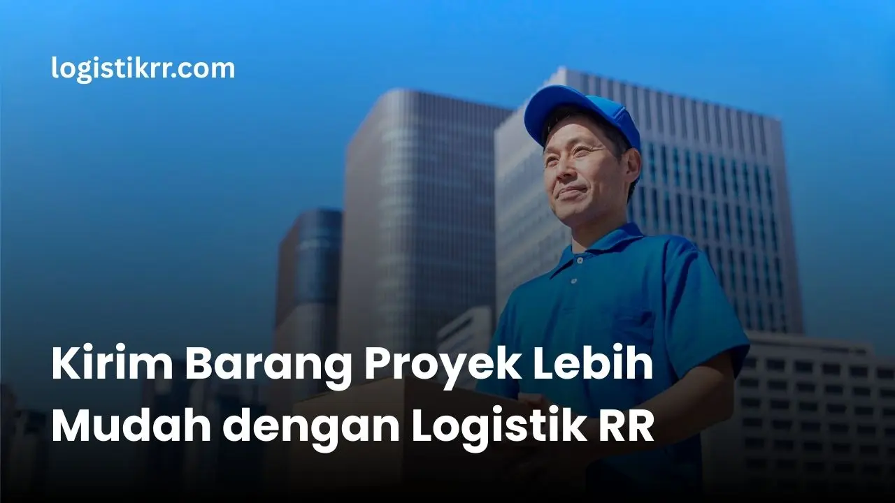 Logistik RR mengirim material konstruksi untuk proyek pembangunan