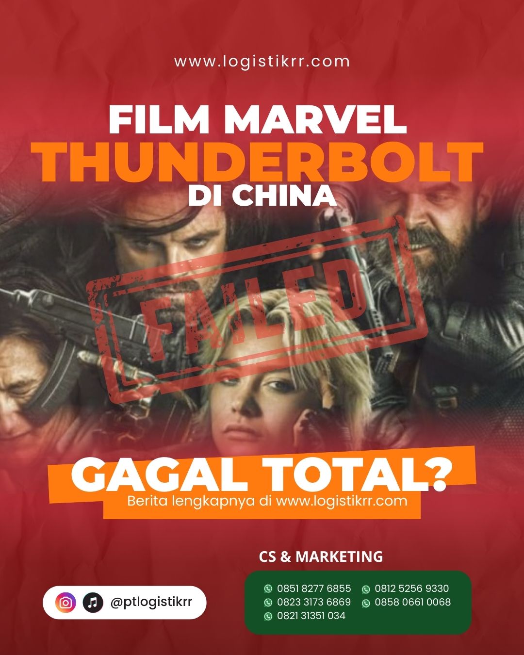 Thunderbolts Sepi Penonton di China